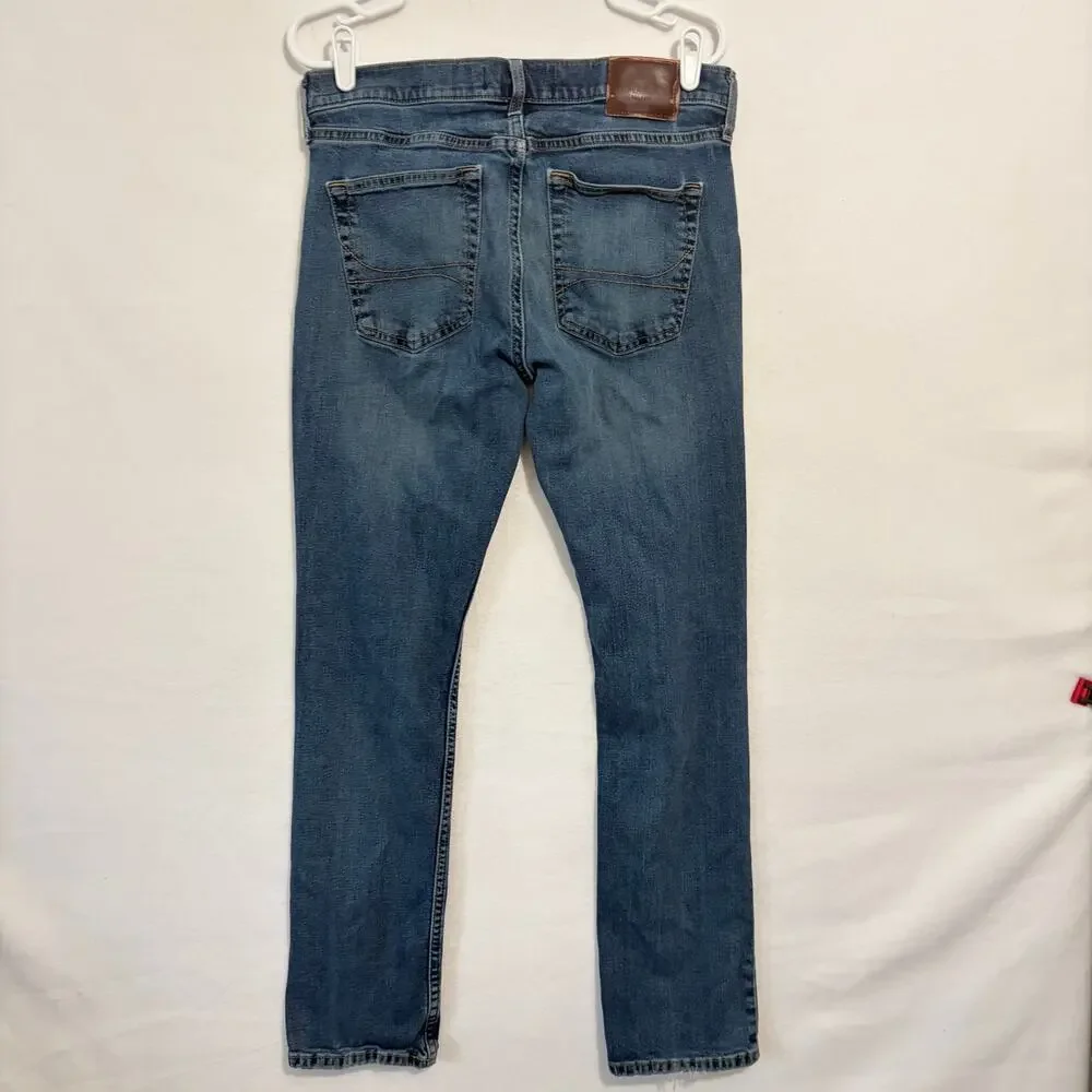 Hollister Jeans Mens 32x32 Slim Straight Leg Epic Flex Blue Stretchy Denim